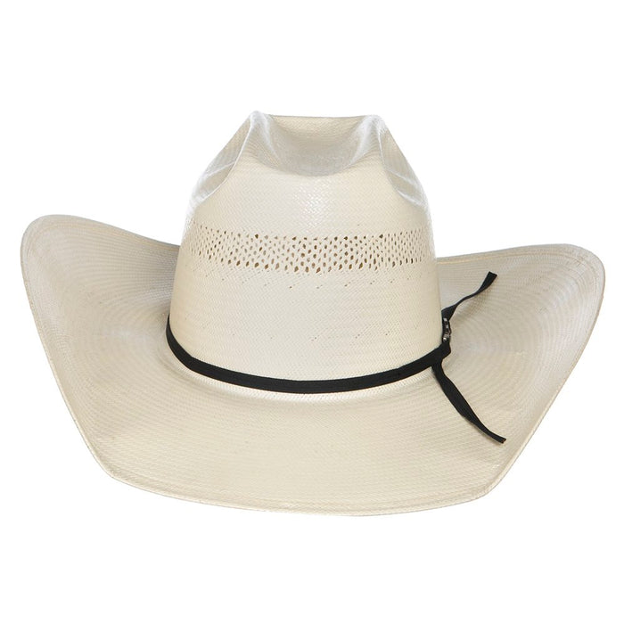 American Hats 20 Star Premium Shantung Open Crown Two Cord Black Band 4-1/4in. Cowboy Hat
