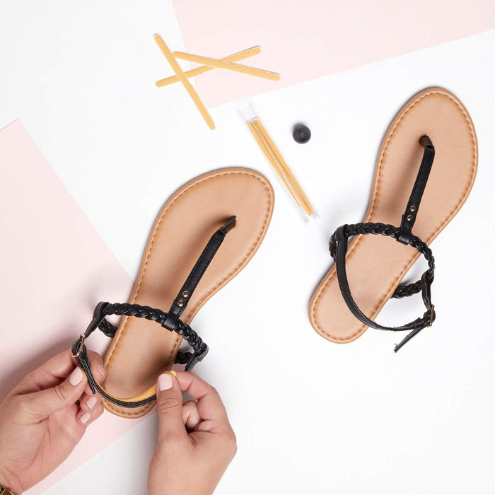 Foot Petal Strappy Strips Buttercup