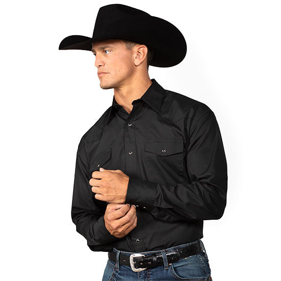 Wrangler Western Black Sport Shirt