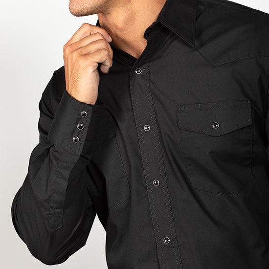 Wrangler Western Black Sport Shirt