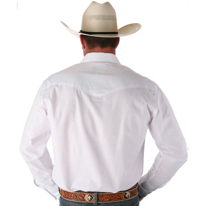 Wrangler Men's Pearl Snap Dress Shirt