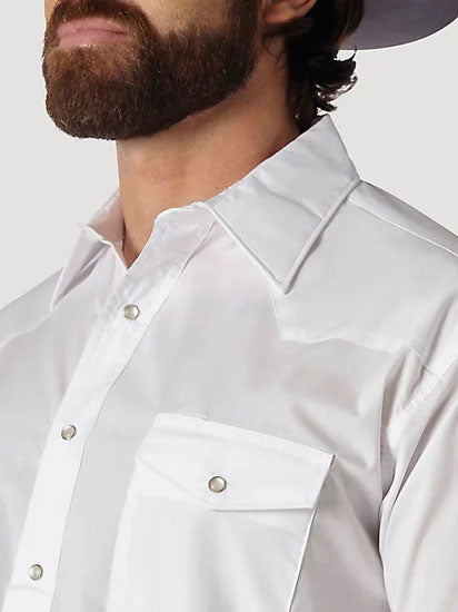 Wrangler Men's Pearl Snap Dress Shirt