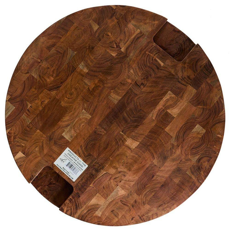 India Handicrafts End Grain Round Board