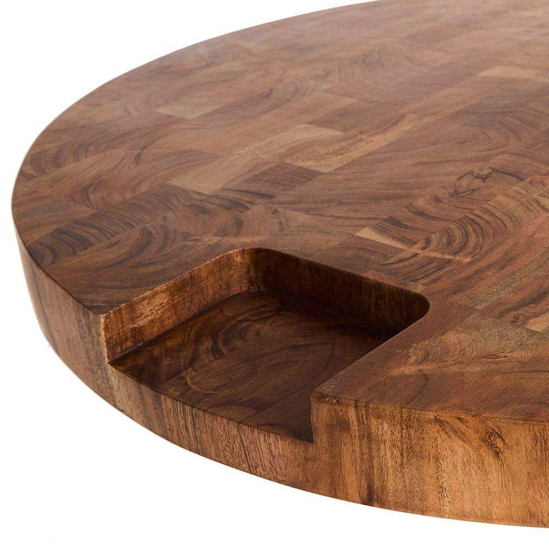 India Handicrafts End Grain Round Board