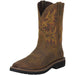 Mens Original Work Stampede Rugged Tan Steel Toe Boots