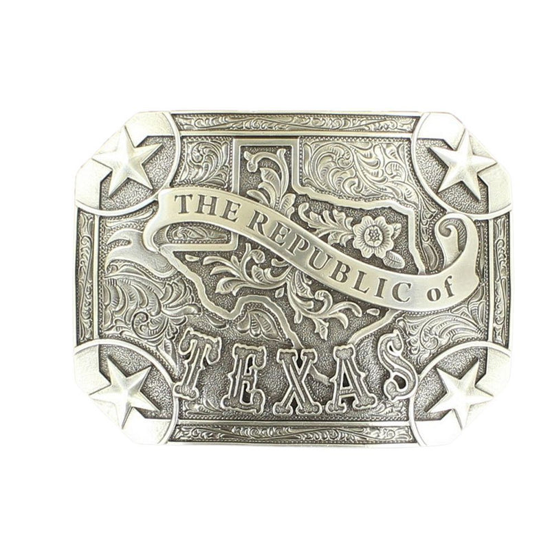 Unisex M&F Western Republic of Texas Buckle with Stars