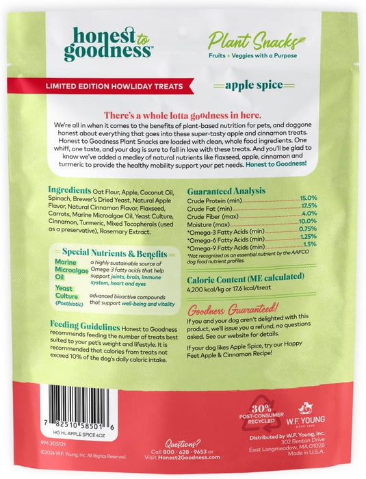 Honest To Goodness Dog Treats Apple Spice 4oz