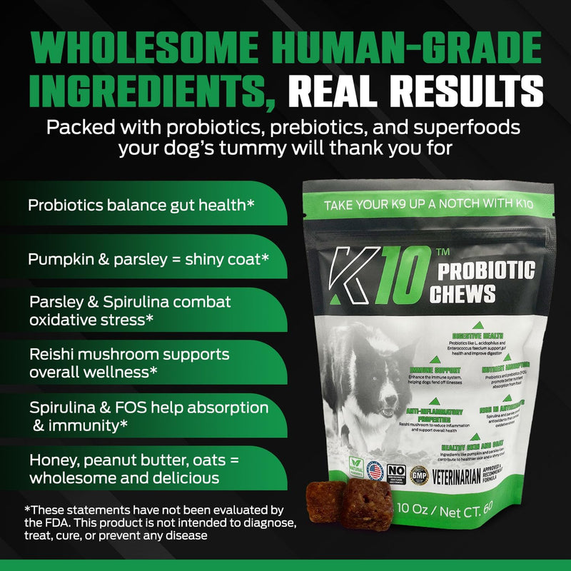 Equinety K10 Probiotic Chew 60ct