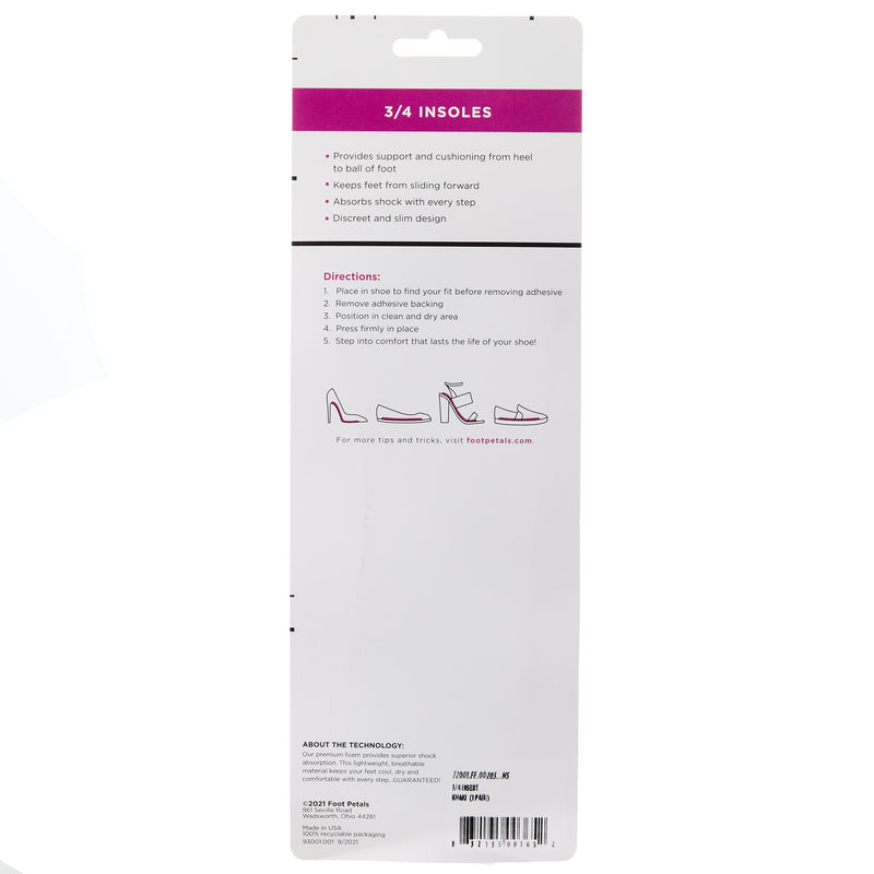 Foot Petal 3/4 Insole Buttercup
