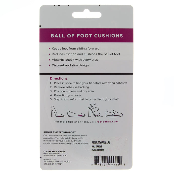 Foot Petal Ball of Foot Black