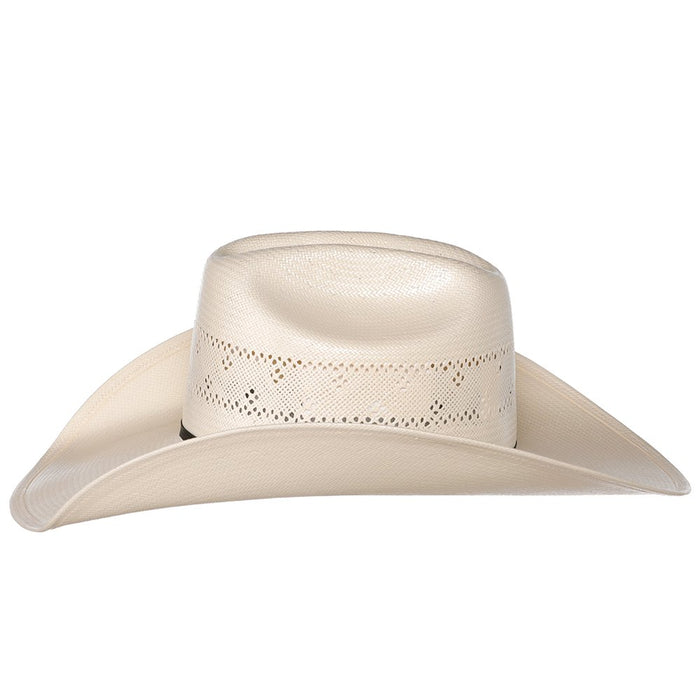 American Hats Co Fancy Vent Ivory Rancher Crease Straw Cowboy Hat