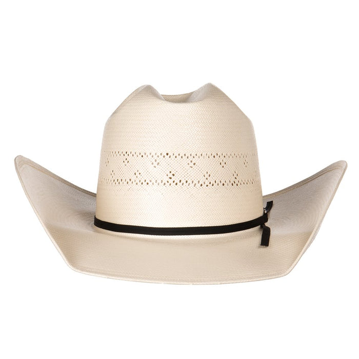 American Hats 20 Star Premium Shantung Fancy Weave Open Crown 4-1/4in. Straw Cowboy Hat
