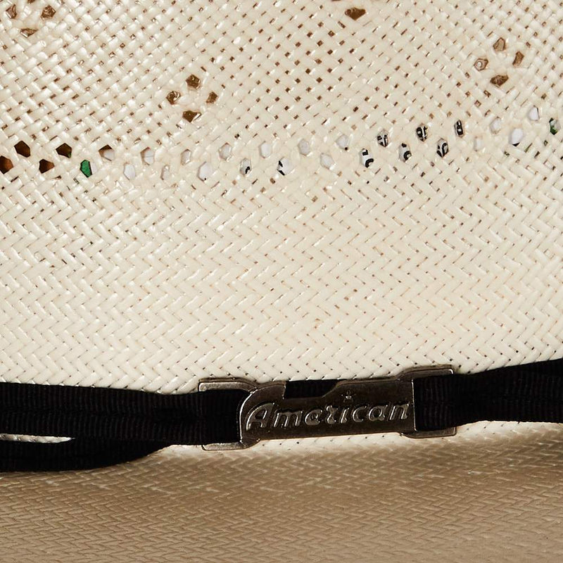 American Hats AHC Ivory 7210 4 1/2in. Brim Open Crown Straw Cowboy Hat