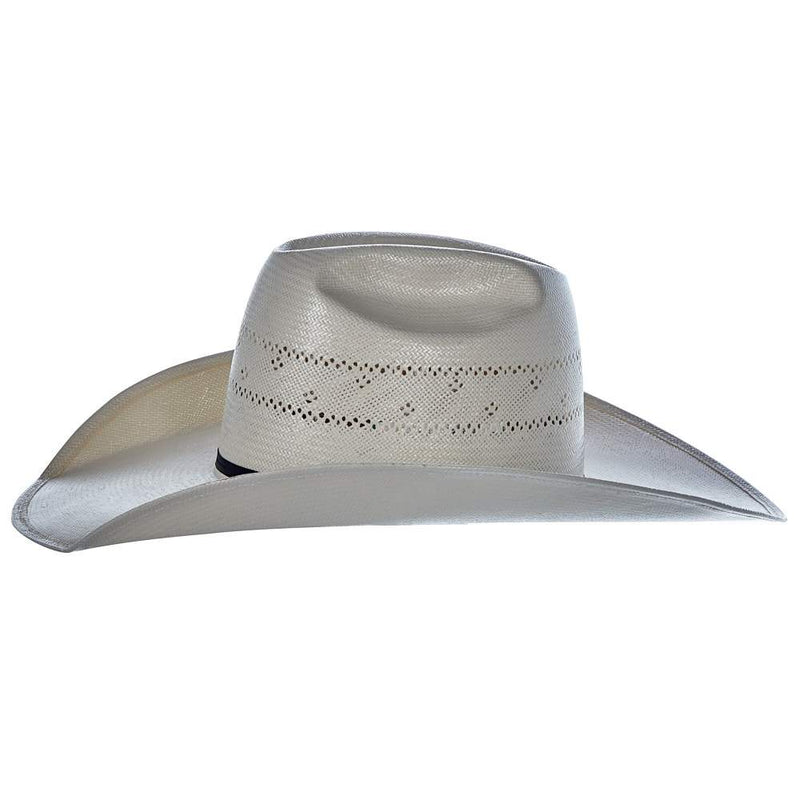 American Hats AHC Ivory 7210 4 1/2in. Brim Open Crown Straw Cowboy Hat