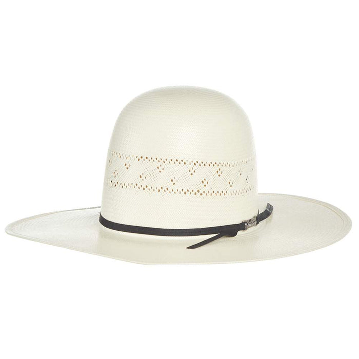 American Hats Co Solid Weave Fancy Vent 4in. Brim Straw Cowboy Hat