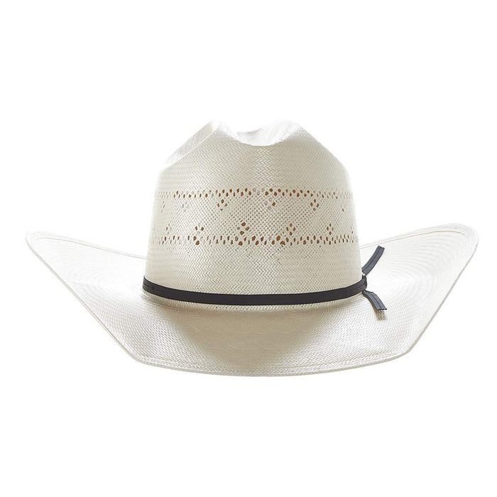 American Hats Co Solid Weave Fancy Vent 4in. Brim Straw Cowboy Hat