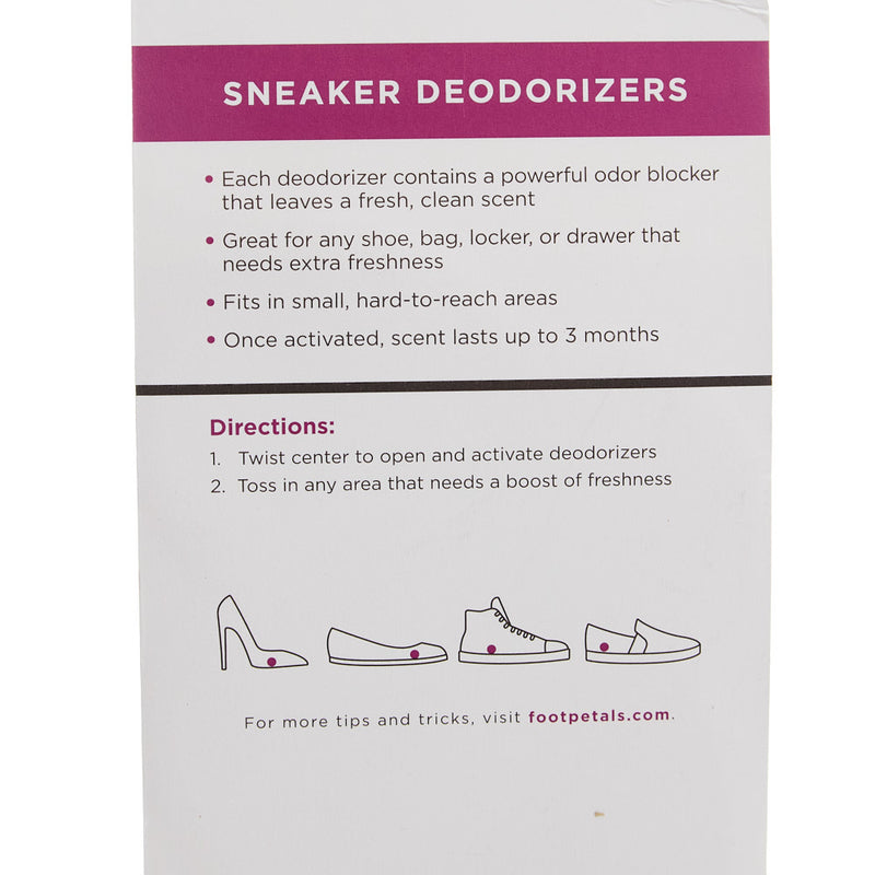 Foot Petal Girly Girl Sneaker Deodorizers 3 Pack