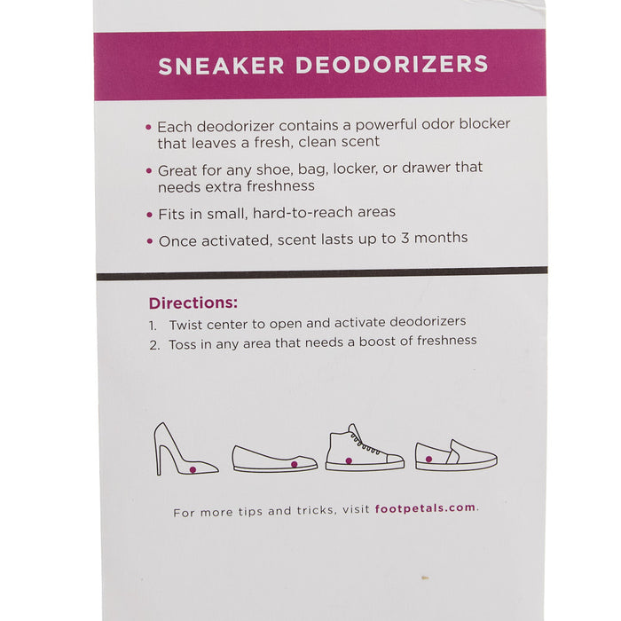 Foot Petal Girly Girl Sneaker Deodorizers 3 Pack