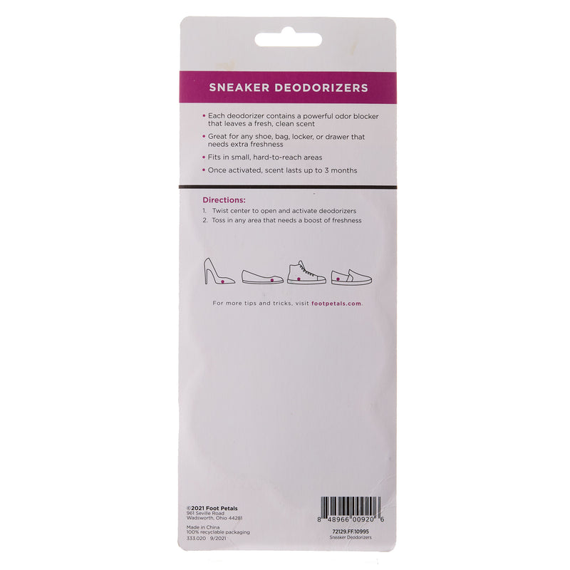 Foot Petal Neutral Sneaker Deodorizers 3 Pack