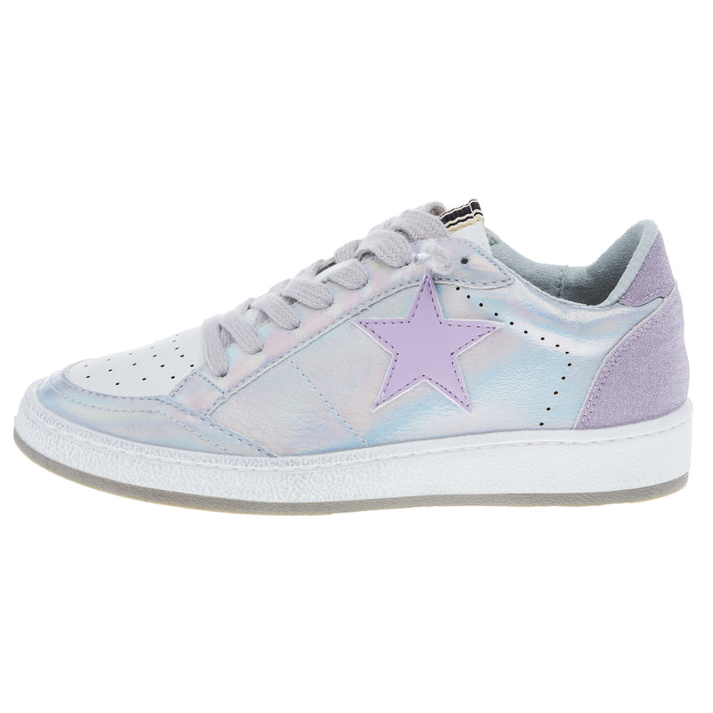 Shu Shop Kids Lilac Holographic Paz Casual Shoe