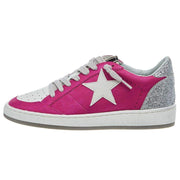 Shu Shop Kids Hot Pink and Silver Glitter Paz Casual Shoe