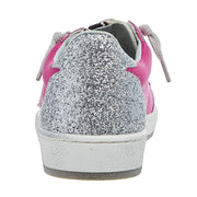 Shu Shop Kids Hot Pink and Silver Glitter Paz Casual Shoe