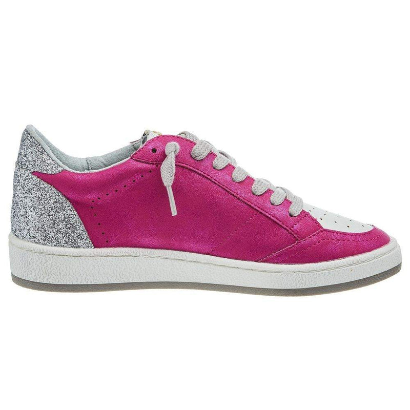 Shu Shop Kids Hot Pink and Silver Glitter Paz Casual Shoe