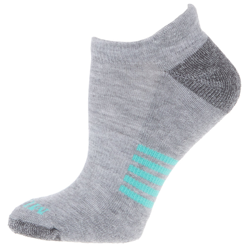 Carolina Hoisery Muck Ladies Grey and Teal Ultra-Dri Tab Sock 2 Pack MEDIUM