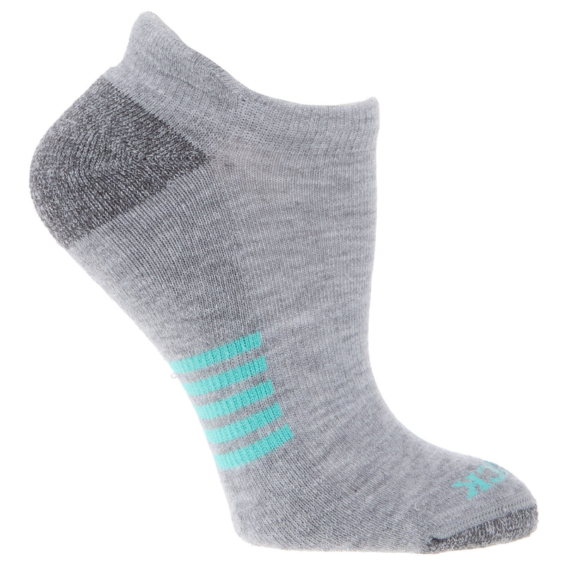 Carolina Hoisery Muck Ladies Grey and Teal Ultra-Dri Tab Sock 2 Pack MEDIUM