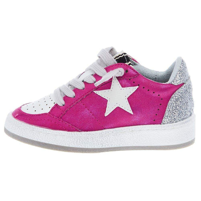 Shu Shop Toddlers Hot Pink and Silver Glitter Paz Casual Shoe