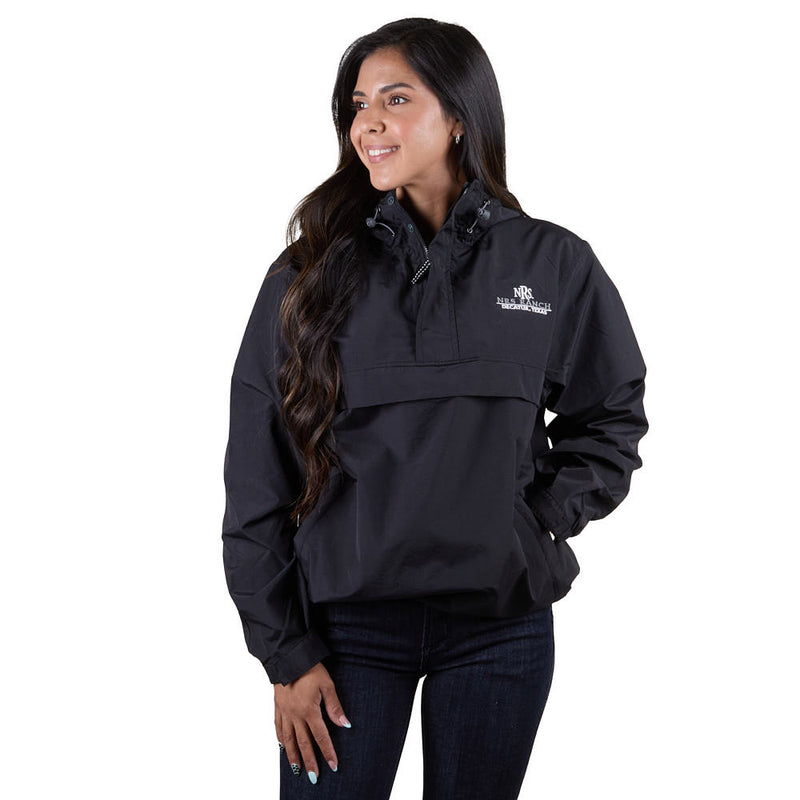 NRS Unisex Black Windbreaker