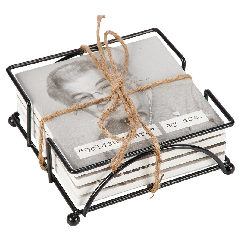 Primitives By Kathy Golden Years Coaster Set