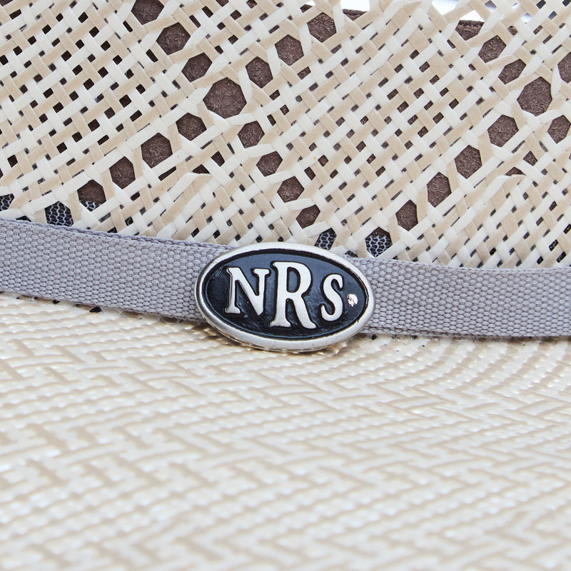 Nrs Hats 30X Shantung 4 1/2in Brim Open Crown 4 Line Band Hat