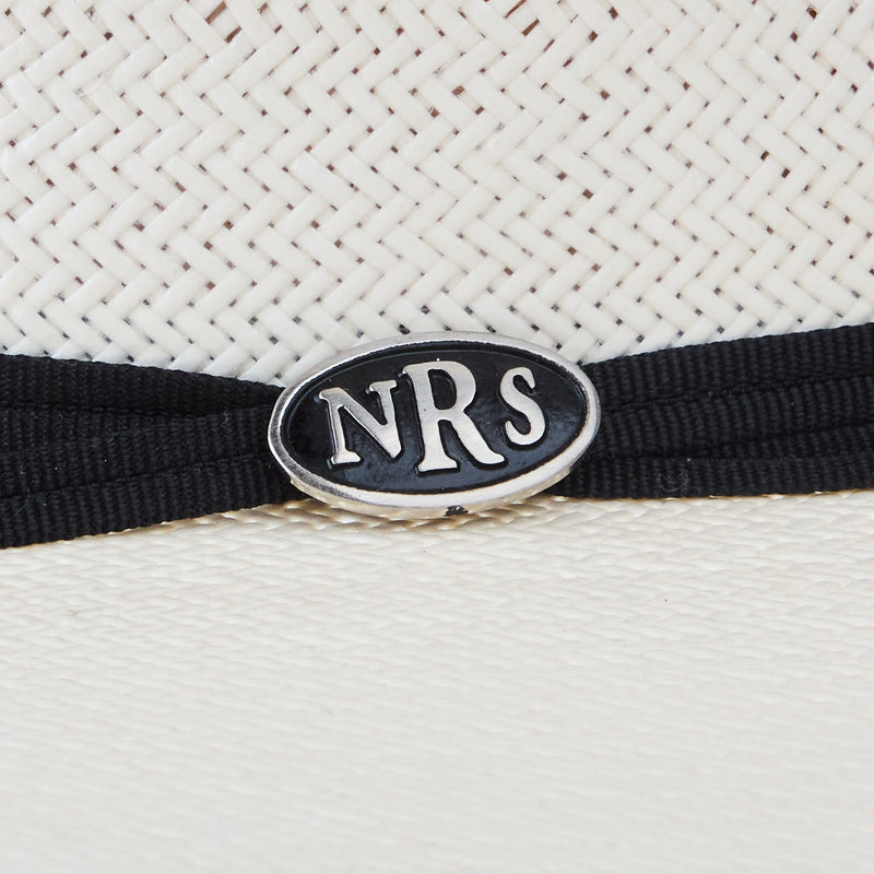 Nrs Hats 30X Shantung 4 1/2in Brim Open Crown 2 Cord Black Band Hat
