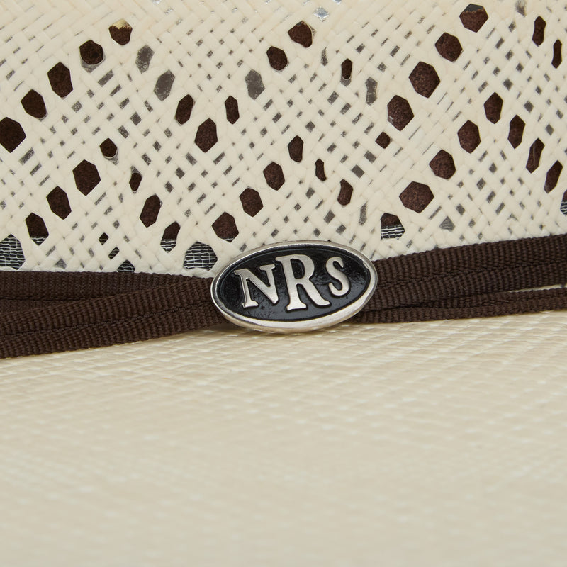 Nrs Hats 30X Zig Zag 5 Inch Brim 2 Cord Chocolate Band Open Crown Straw Hat