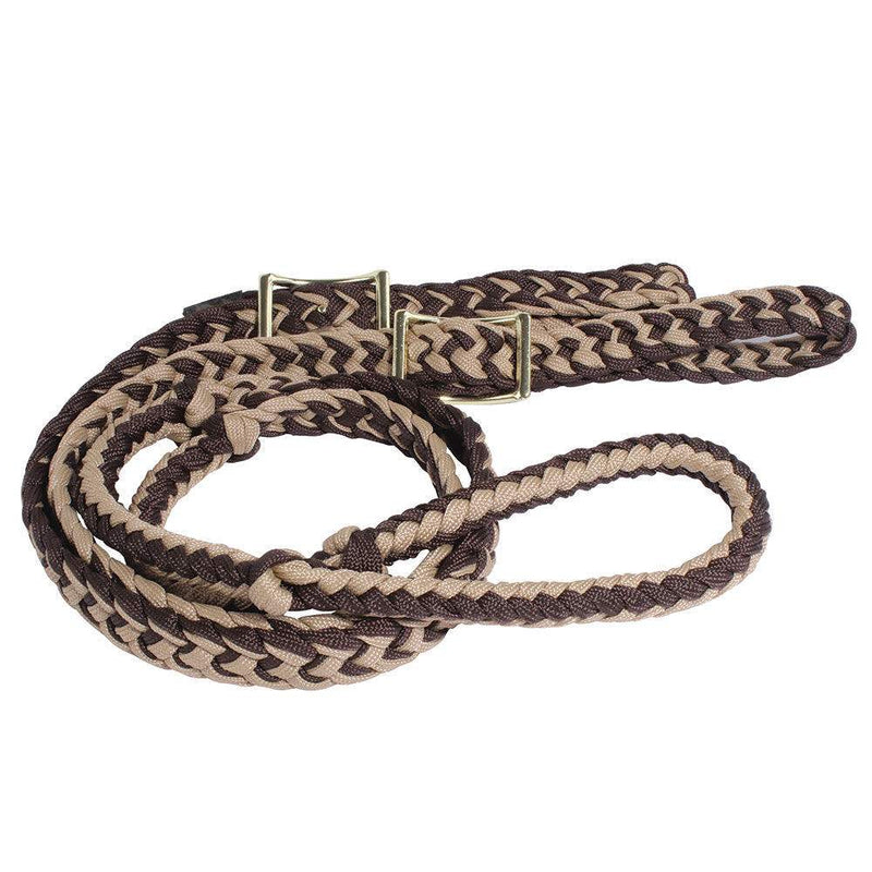 Professionals Choice Braided Barrel Reins 5/8in x 7ft 3in