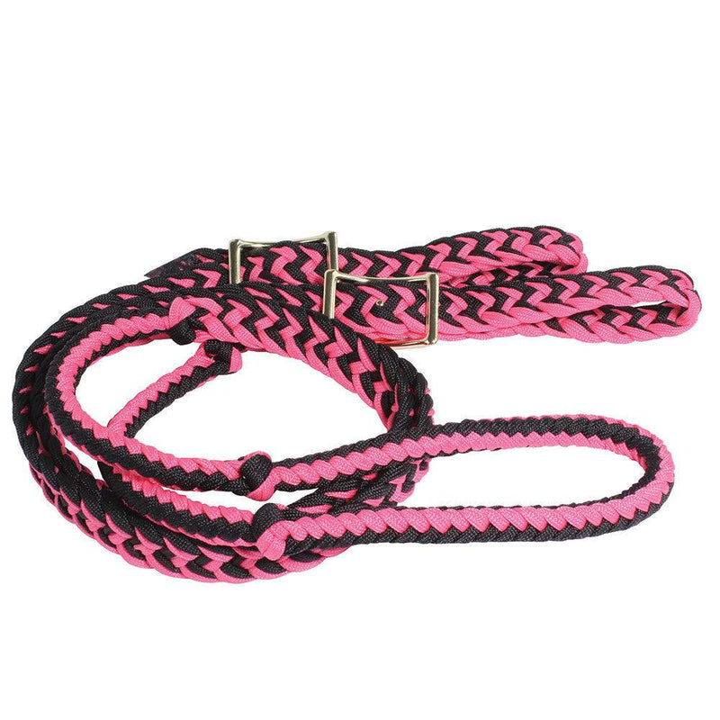 Professionals Choice Braided Barrel Reins 5/8in x 7ft 3in