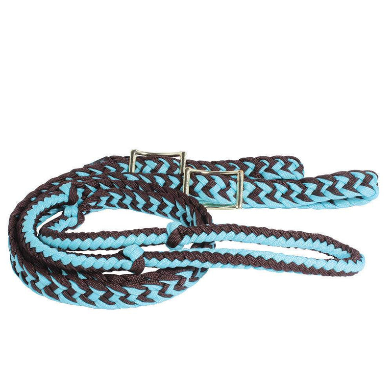 Professionals Choice Braided Barrel Reins 5/8in x 7ft 3in