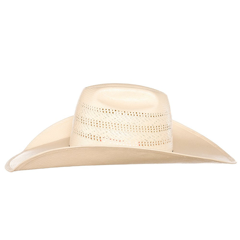 American Hats Co Triple Fancy Vented Ivory 5in. Brim Straw Hat