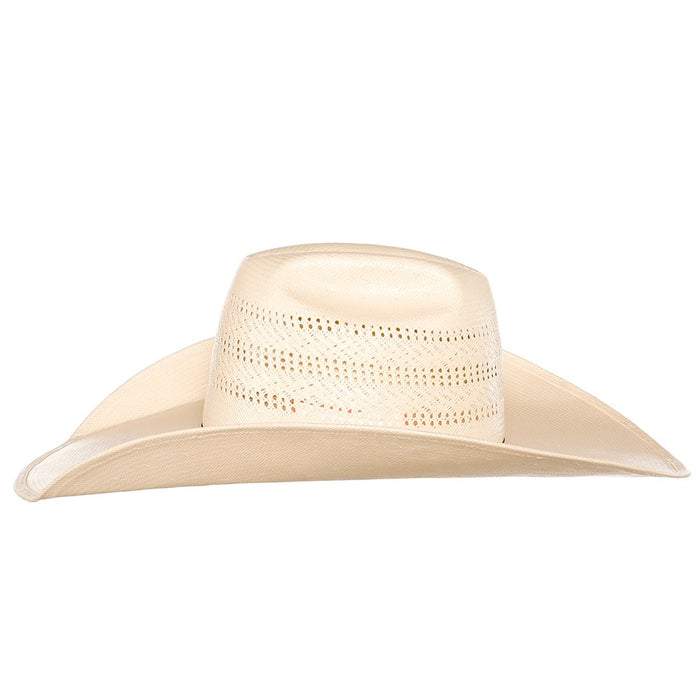 American Hats Co Triple Fancy Vented Ivory 5in. Brim Straw Hat