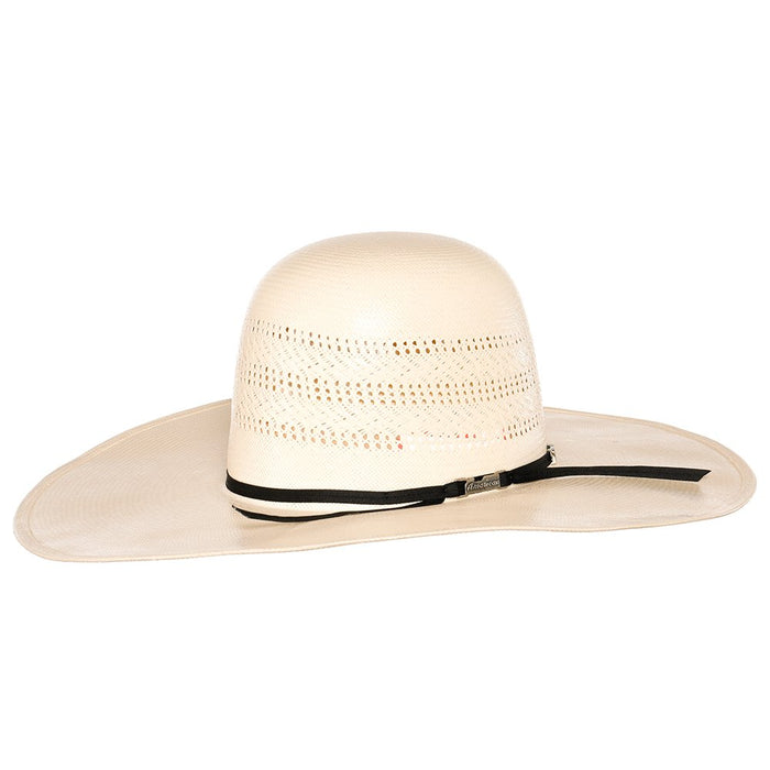 American Hats Co Triple Fancy Vented Ivory 5in. Brim Straw Hat