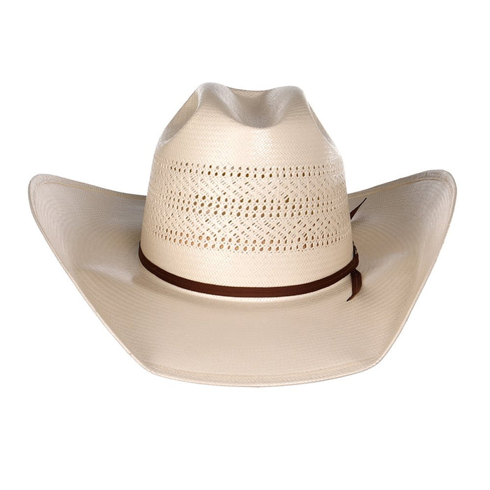 American Hats Ivory Triple Vent 4 1/4in. Brim Straw Cowboy Hat