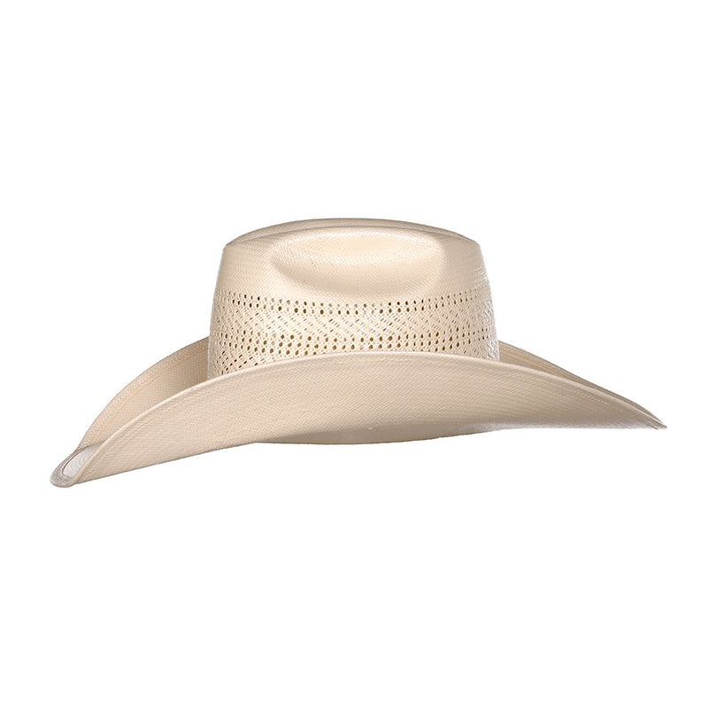 American Hats Ivory Triple Vent 4 1/4in. Brim Straw Cowboy Hat