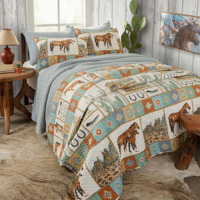Rod's True Western Old West Quilt Set