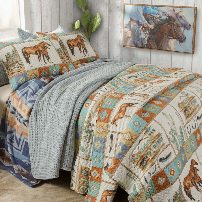 Rod's True Western Old West Quilt Set
