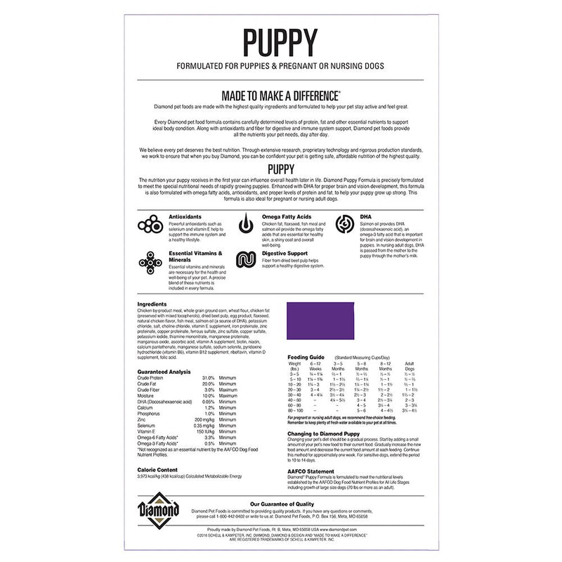 Diamond Pet-Nws Puppy 40lb