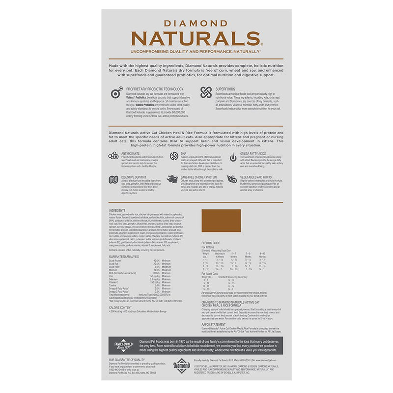Diamond Naturals-Nws Natural Active Cat 6lb