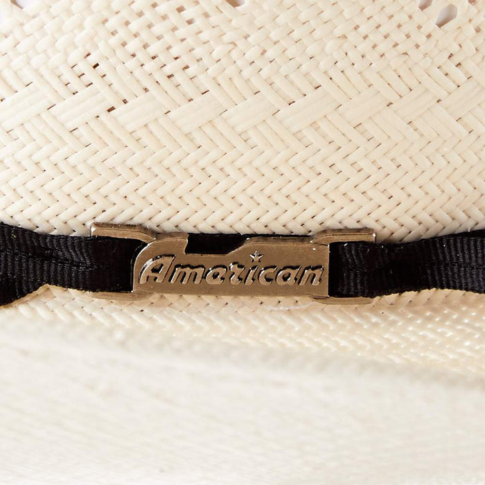 American Hats AHC 7420 2 Cord Black Band 4 1/4in. Brim Straw Cowboy Hat