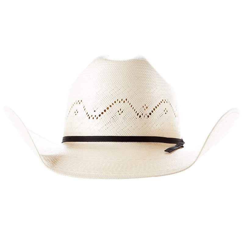 American Hats AHC 7420 2 Cord Black Band 4 1/4in. Brim Straw Cowboy Hat