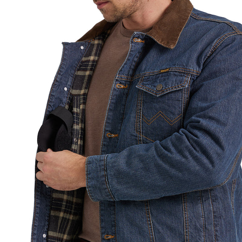 Wrangler Men's Blanket Lined Denim Jacket